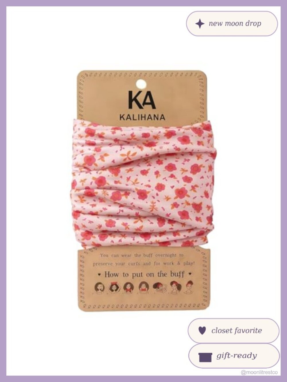 Pineapple Hair Wrap Curly Hair Sleep Travel Scarf Anti-Frizz Stretch Bonnet